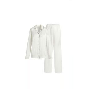 SKIMS Silk Long Sleep Set - XS - Ivory